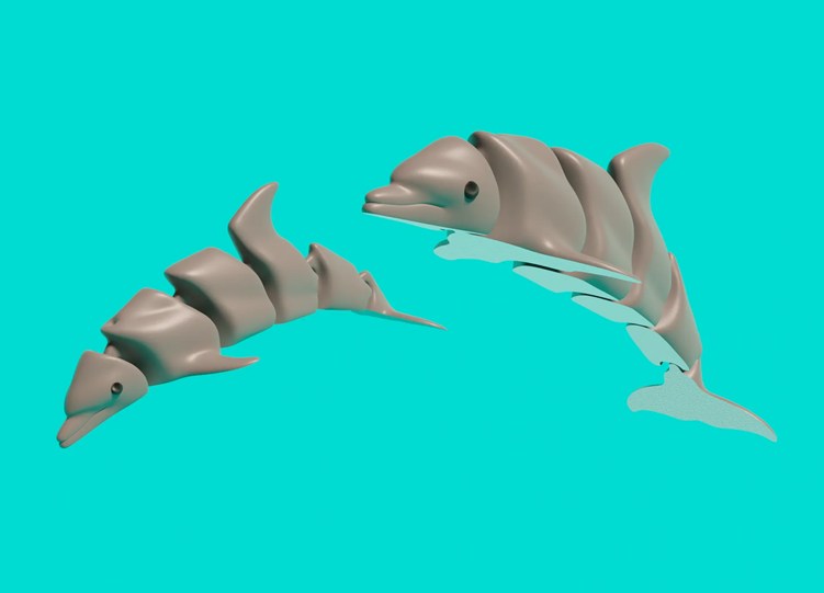 图片[2]-海豚-3D合纵社-3D打印模型STL格式3mf格式免费下载！