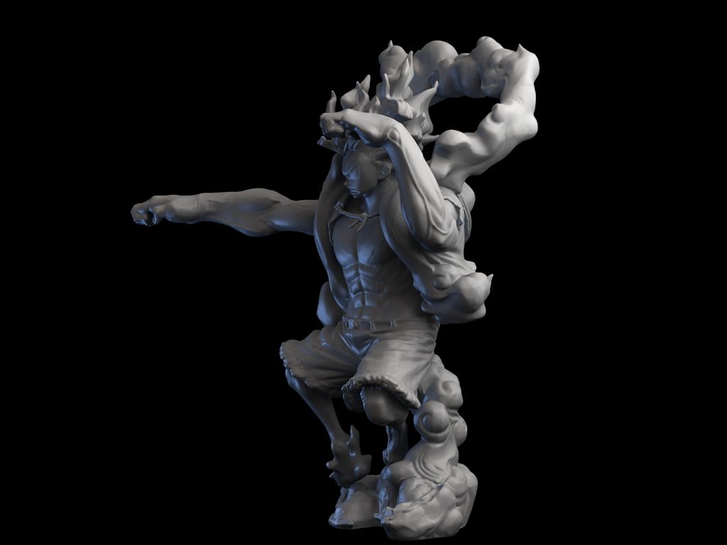 图片[2]-【海贼王】路飞四档大猿王枪-3D合纵社-3D打印模型STL格式3mf格式免费下载！