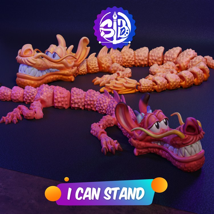 【花木兰】木须龙-3D合纵社-3D打印模型STL格式3mf格式免费下载！