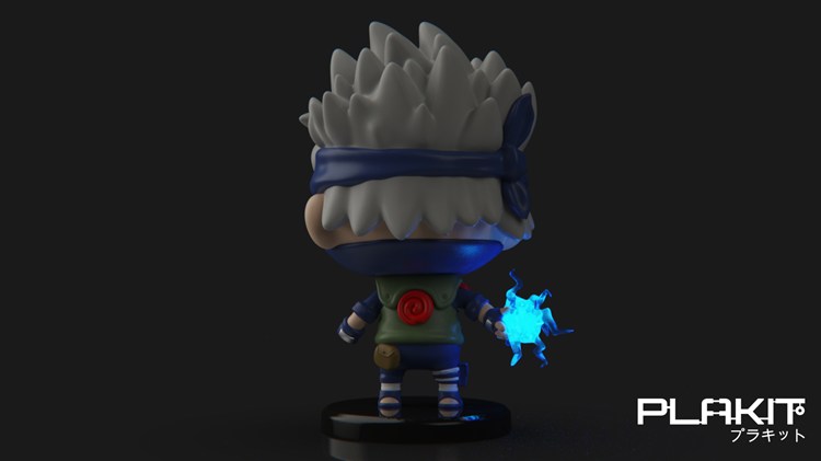 图片[2]-【火影忍者】Q版卡卡西-3D合纵社-3D打印模型STL格式3mf格式免费下载！