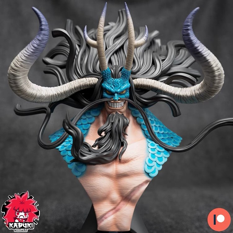 【海贼王】凯多胸像-3D合纵社-3D打印模型STL格式3mf格式免费下载！