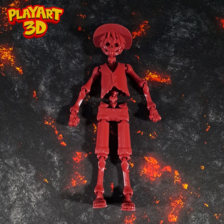 图片[2]-可动骷髅路飞-3D合纵社-3D打印模型STL格式3mf格式免费下载！