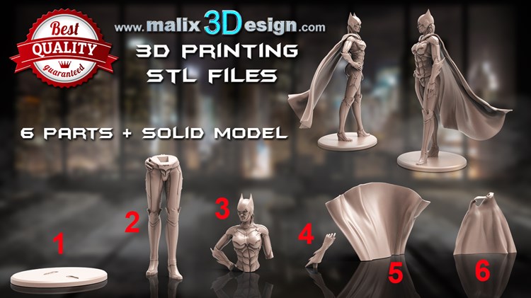 图片[2]-蝙蝠少女-3D合纵社-3D打印模型STL格式3mf格式免费下载！