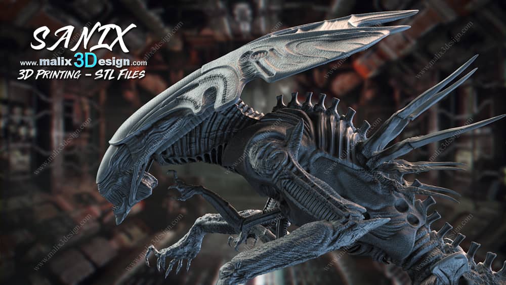 图片[2]-【异形】异形女王-3D合纵社-3D打印模型STL格式3mf格式免费下载！