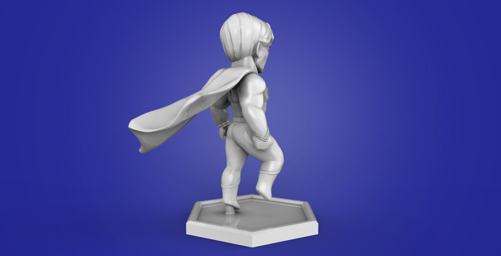 图片[2]-【DC英雄】Chibi Superman Q版超人-3D合纵社-3D打印模型STL格式3mf格式免费下载！