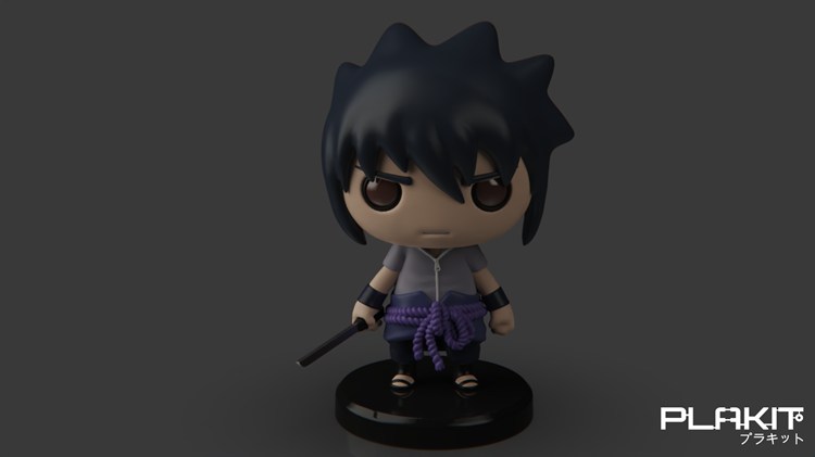 图片[3]-【火影忍者】Q版佐助-3D合纵社-3D打印模型STL格式3mf格式免费下载！