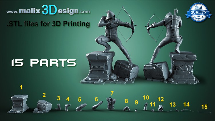 图片[2]-绿箭侠-3D合纵社-3D打印模型STL格式3mf格式免费下载！