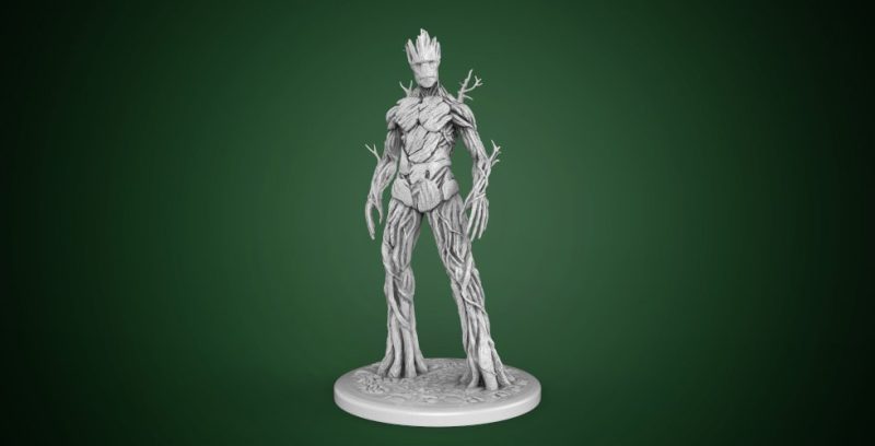 【银河护卫队】成人格鲁特-3D合纵社-3D打印模型STL格式3mf格式免费下载！