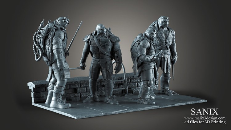 图片[3]-【忍者神龟】忍者神龟-3D合纵社-3D打印模型STL格式3mf格式免费下载！