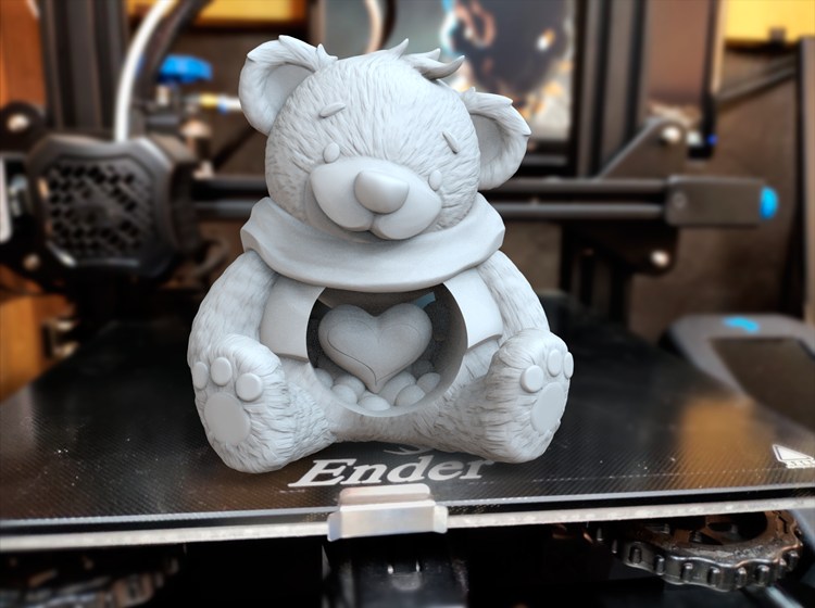 图片[2]-情人节泰迪熊-3D合纵社-3D打印模型STL格式3mf格式免费下载！