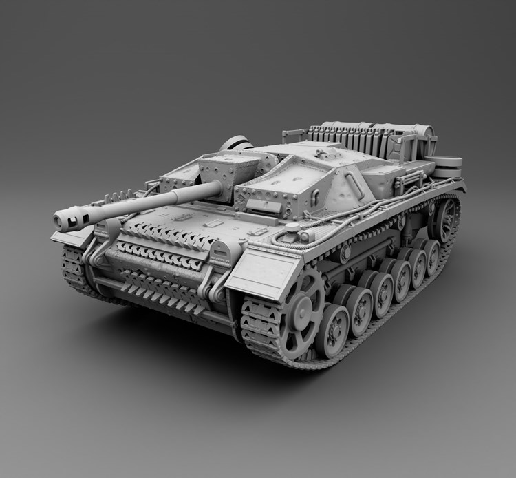 Stug III坦克-3D合纵社-3D打印模型STL格式3mf格式免费下载！