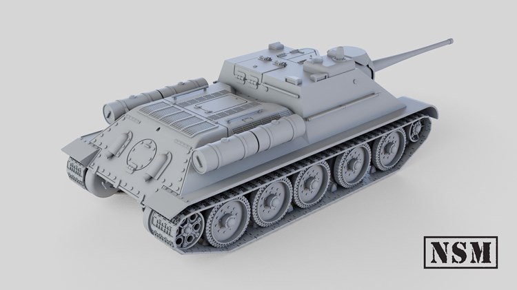 图片[2]-SU-85坦克-3D合纵社-3D打印模型STL格式3mf格式免费下载！