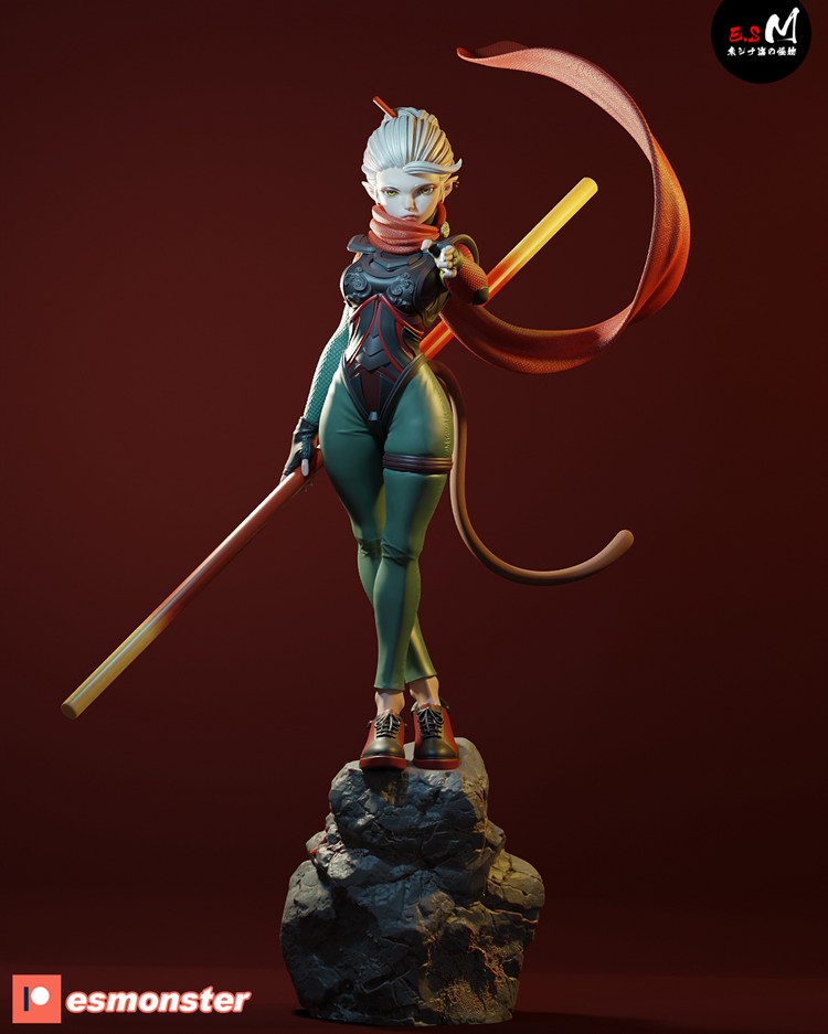 女悟空-3D合纵社-3D打印模型STL格式3mf格式免费下载！