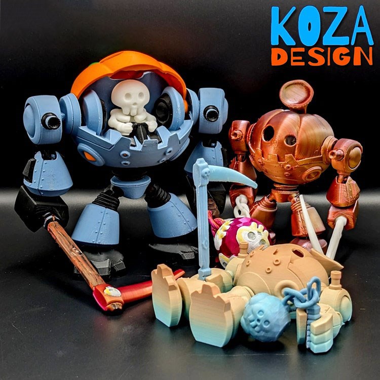 图片[3]-南瓜骷髅机器人-3D合纵社-3D打印模型STL格式3mf格式免费下载！