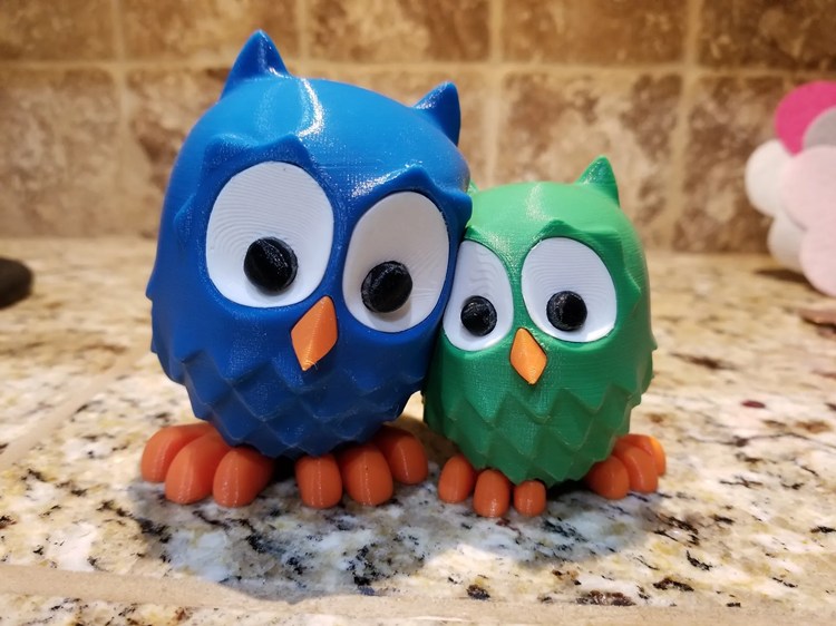 图片[2]-抱抱猫头鹰-3D合纵社-3D打印模型STL格式3mf格式免费下载！