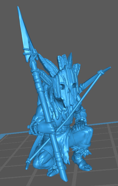 图片[3]-【战棋】哈夫林野人【战棋】Gloomy Kid – Dark Sun – Halflings-3D合纵社-3D打印模型STL格式3mf格式免费下载！