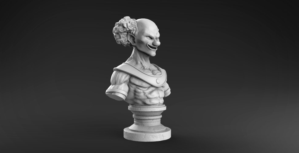 图片[2]-【龙珠】小丑破坏神半身像-3D合纵社-3D打印模型STL格式3mf格式免费下载！