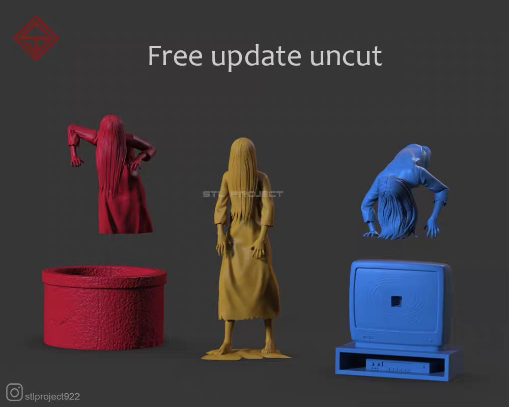 图片[2]-【午夜凶铃】贞子-3D合纵社-3D打印模型STL格式3mf格式免费下载！