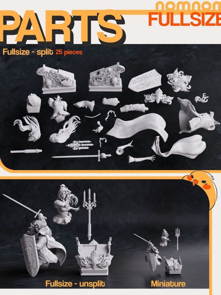 图片[2]-【恶魔城月下夜想曲】阿鲁卡多-3D合纵社-3D打印模型STL格式3mf格式免费下载！