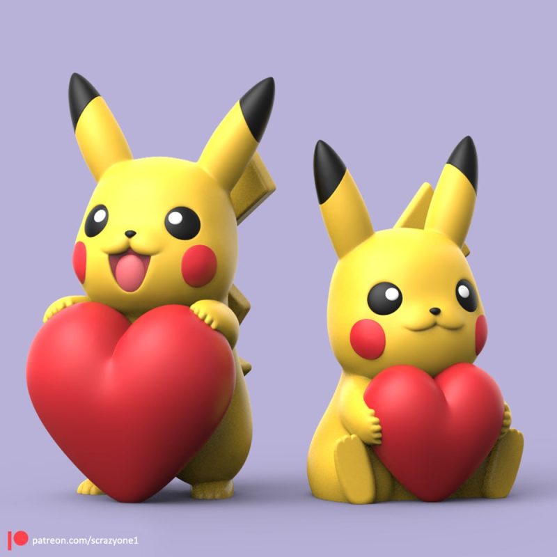 【宠物小精灵】皮卡丘-3D合纵社-3D打印模型STL格式3mf格式免费下载！