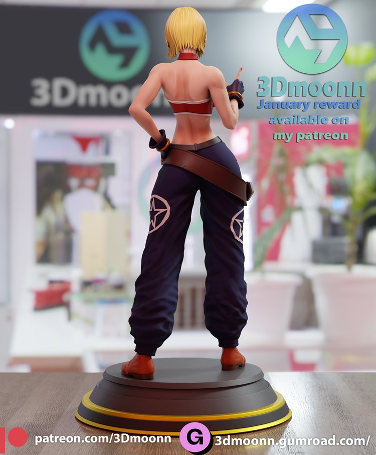 图片[2]-【拳皇饿狼传说】布鲁玛丽-3D合纵社-3D打印模型STL格式3mf格式免费下载！