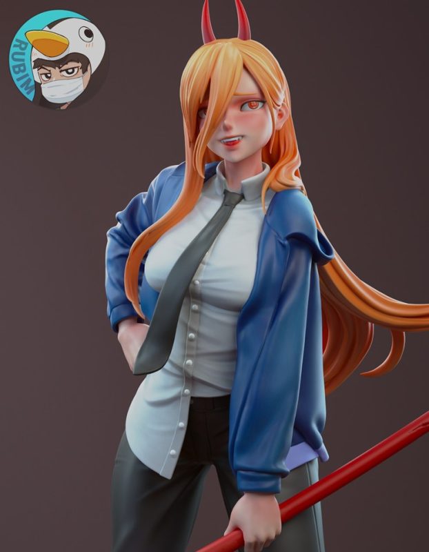 【电锯人】帕瓦-3D合纵社-3D打印模型STL格式3mf格式免费下载！