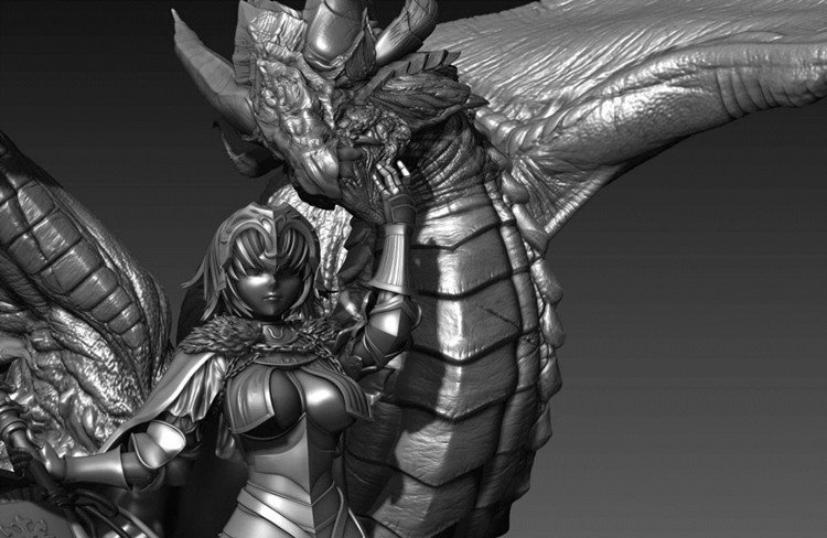 图片[3]-圣女贞德与龙-3D合纵社-3D打印模型STL格式3mf格式免费下载！