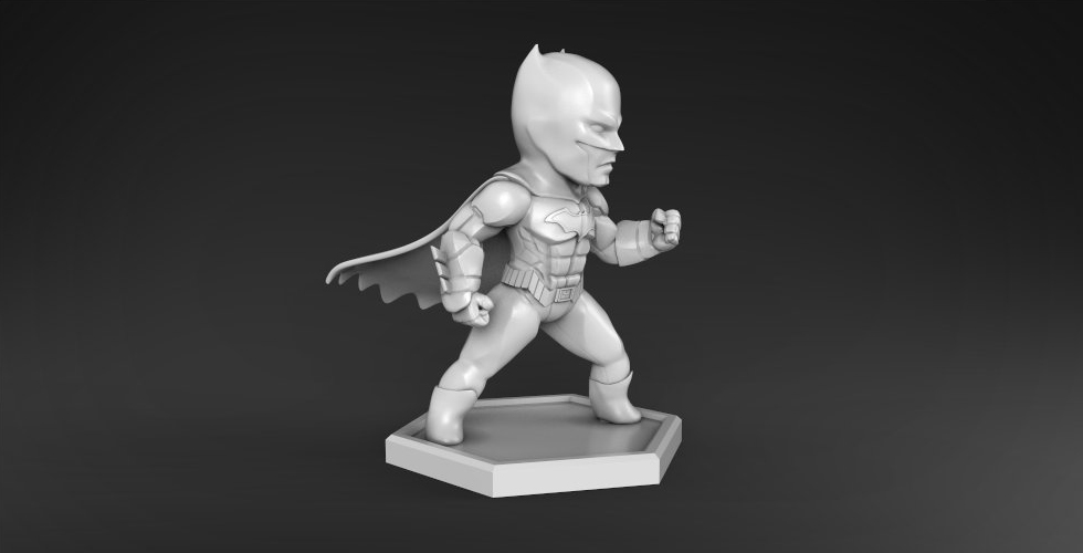 图片[2]-【DC英雄】Chibi Batman Q版蝙蝠侠-3D合纵社-3D打印模型STL格式3mf格式免费下载！