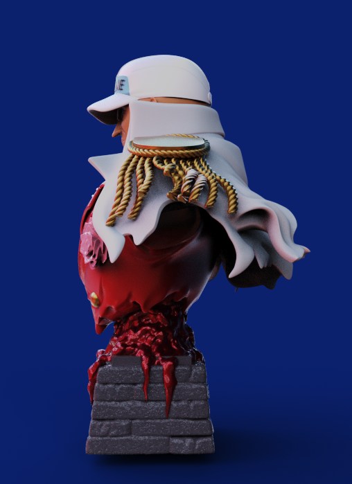 图片[2]-【海贼王】赤犬半身像-3D合纵社-3D打印模型STL格式3mf格式免费下载！