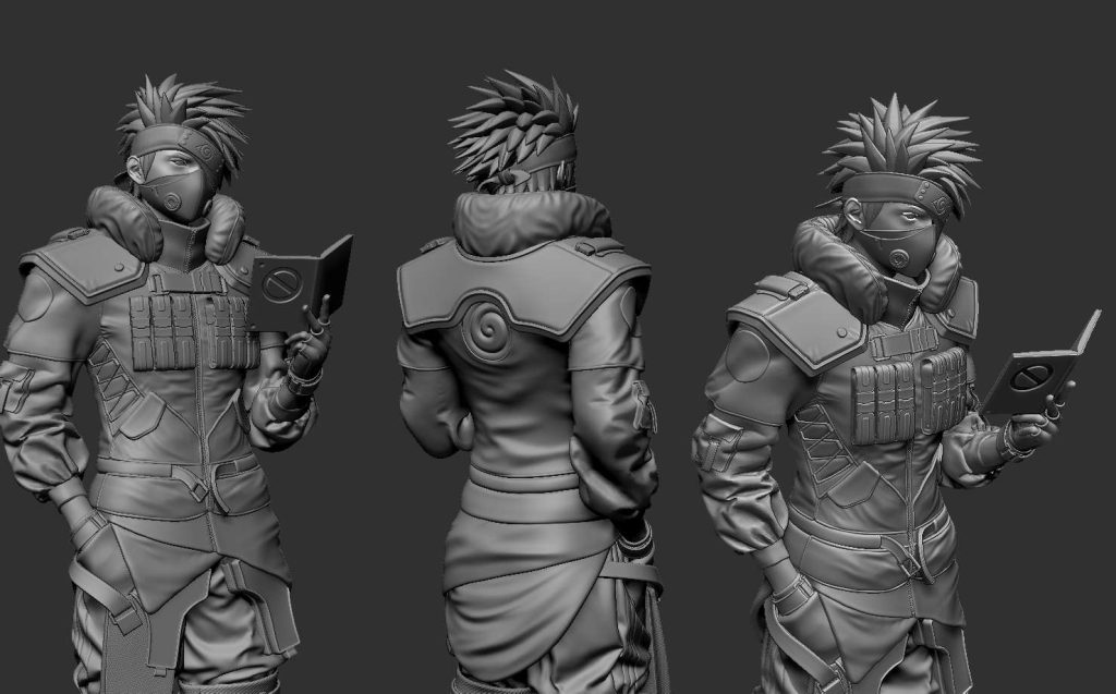 图片[4]-【火影忍者】卡卡西-3D合纵社-3D打印模型STL格式3mf格式免费下载！