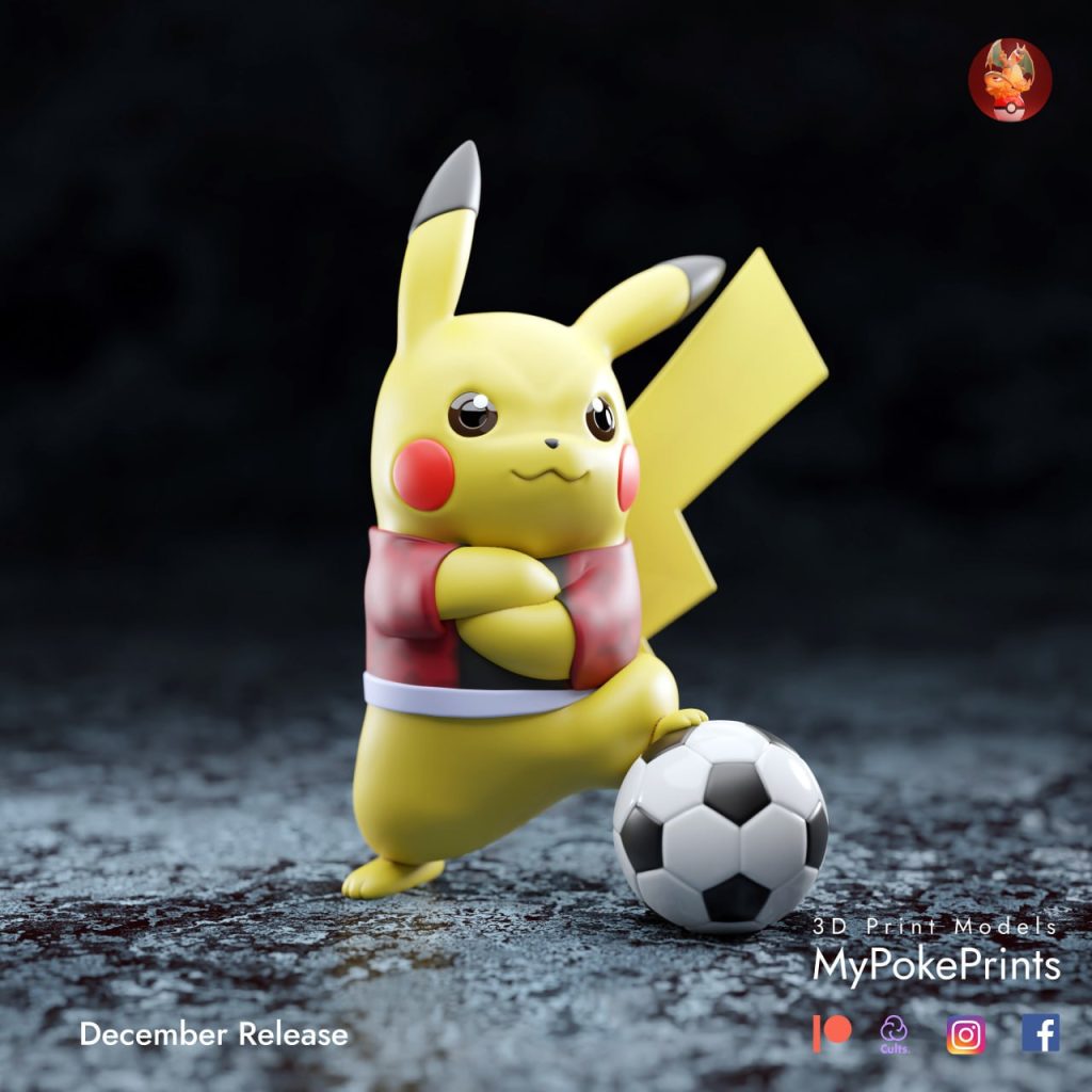 【宠物小精灵】皮卡丘-3D合纵社-3D打印模型STL格式3mf格式免费下载！
