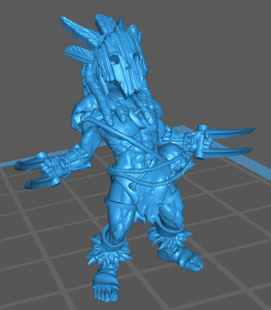 图片[2]-【战棋】哈夫林野人【战棋】Gloomy Kid – Dark Sun – Halflings-3D合纵社-3D打印模型STL格式3mf格式免费下载！