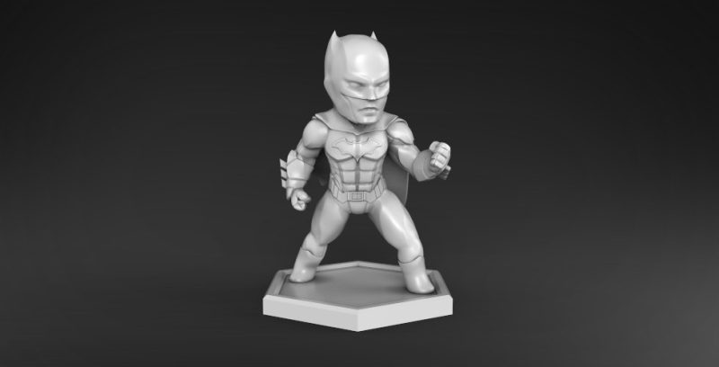 【DC英雄】Chibi Batman Q版蝙蝠侠-3D合纵社-3D打印模型STL格式3mf格式免费下载!