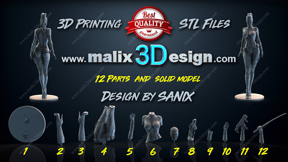 图片[2]-女死侍-3D合纵社-3D打印模型STL格式3mf格式免费下载！