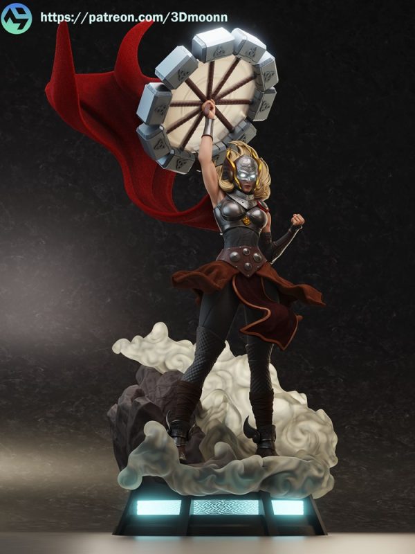 女雷神-3D合纵社-3D打印模型STL格式3mf格式免费下载！