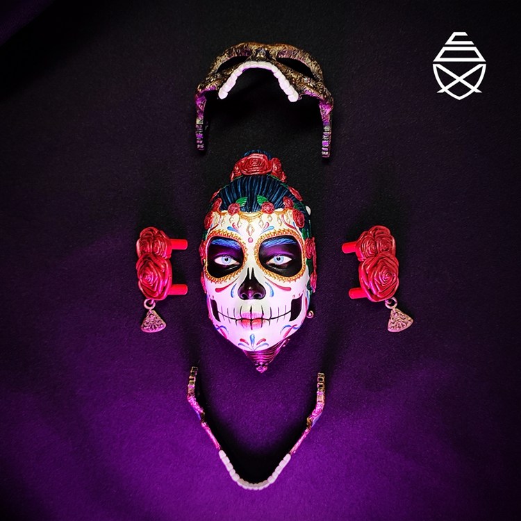 图片[3]-玫瑰骷髅姬-卡特里娜-3D合纵社-3D打印模型STL格式3mf格式免费下载！