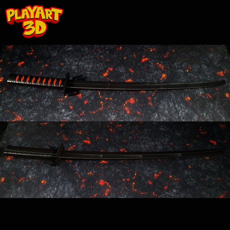 图片[2]-黑琦一护武士刀-3D合纵社-3D打印模型STL格式3mf格式免费下载！