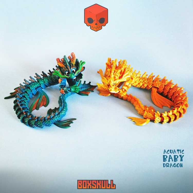 图片[3]-可动中国风小龙-3D合纵社-3D打印模型STL格式3mf格式免费下载！