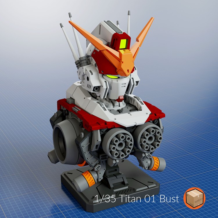 高达重装强袭自由 1：35胸像机甲-3D合纵社-3D打印模型STL格式3mf格式免费下载！