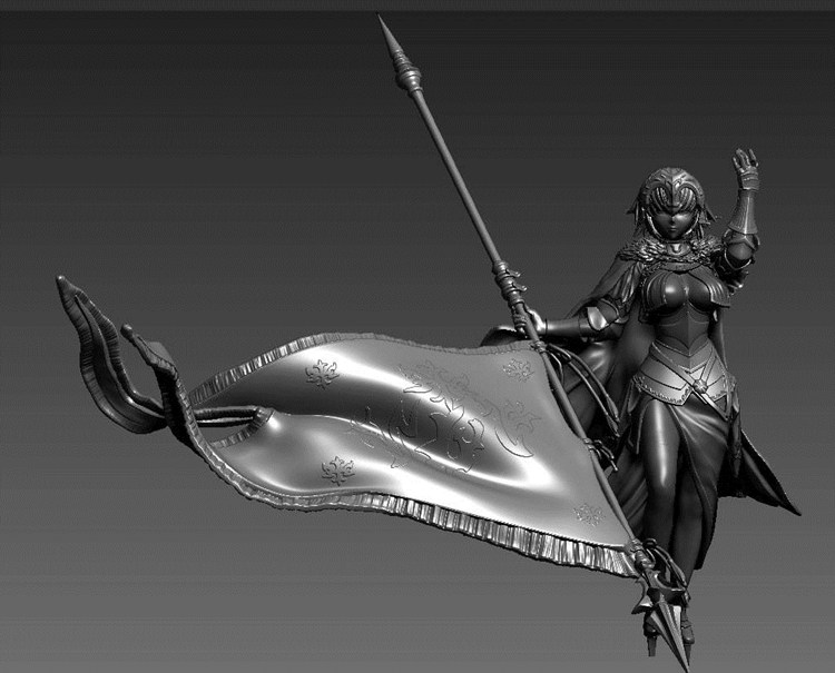 图片[2]-圣女贞德与龙-3D合纵社-3D打印模型STL格式3mf格式免费下载！