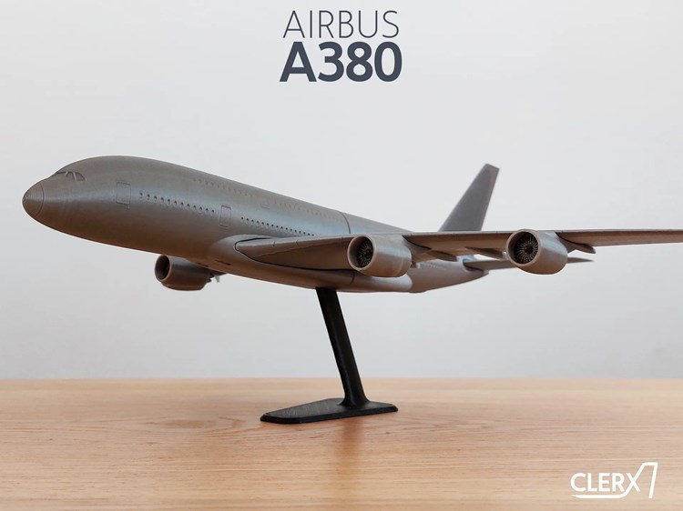 空客A380-3D合纵社-3D打印模型STL格式3mf格式免费下载！