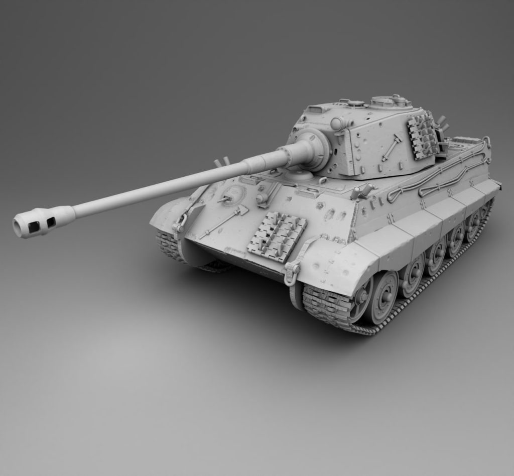 King Tiger坦克-3D合纵社-3D打印模型STL格式3mf格式免费下载！