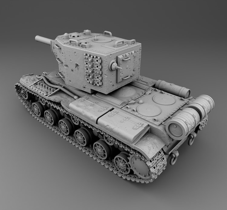 图片[3]-KV-2坦克-3D合纵社-3D打印模型STL格式3mf格式免费下载！