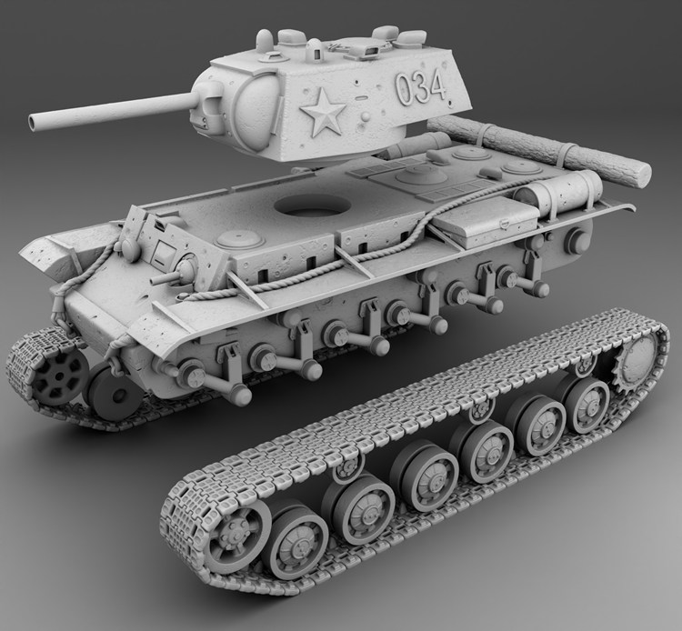 图片[2]-KV-1坦克-3D合纵社-3D打印模型STL格式3mf格式免费下载！