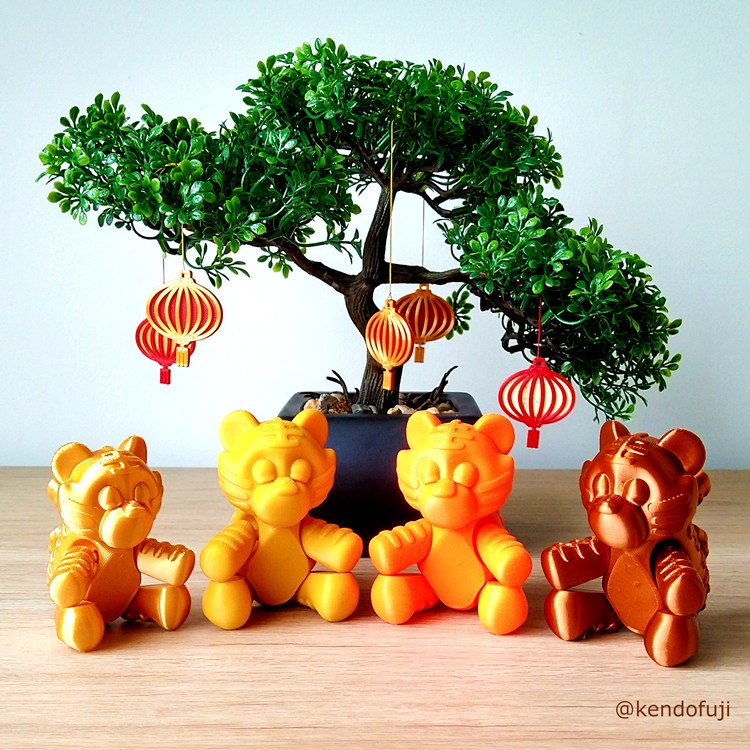 图片[2]-小老虎手机支架-3D合纵社-3D打印模型STL格式3mf格式免费下载！