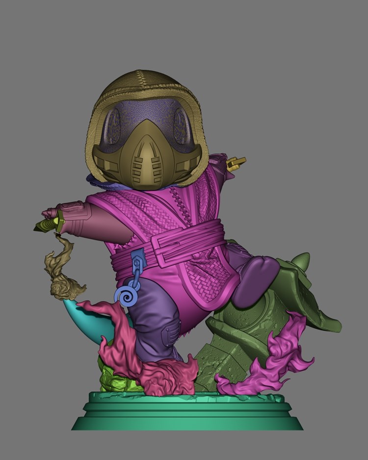 图片[2]-【宠物小精灵】小火龙忍者版-3D合纵社-3D打印模型STL格式3mf格式免费下载！