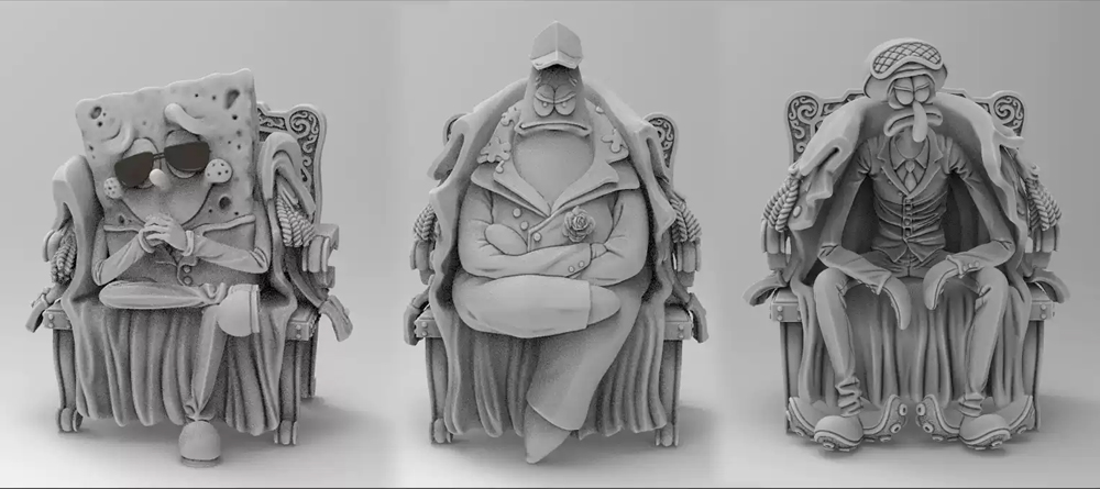 图片[2]-【海绵宝宝】章鱼哥大将版-3D合纵社-3D打印模型STL格式3mf格式免费下载！