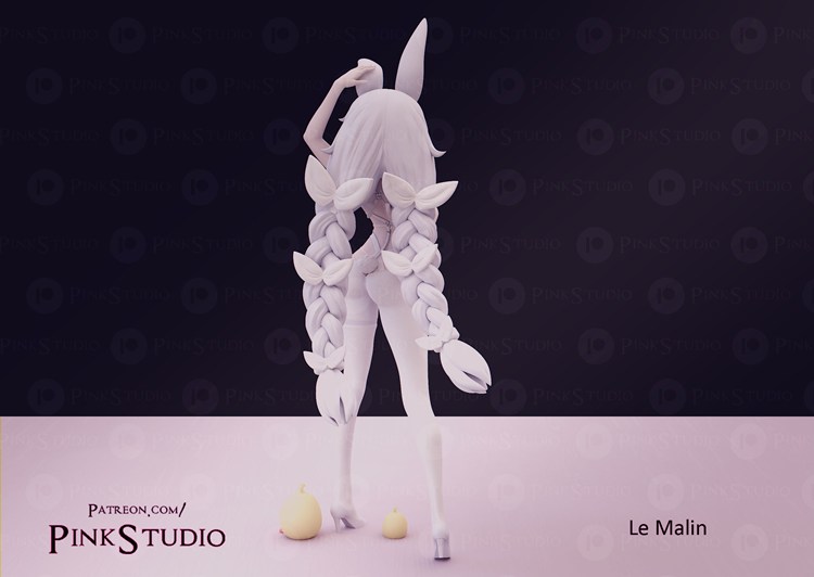 图片[3]-兔女郎-3D合纵社-3D打印模型STL格式3mf格式免费下载！