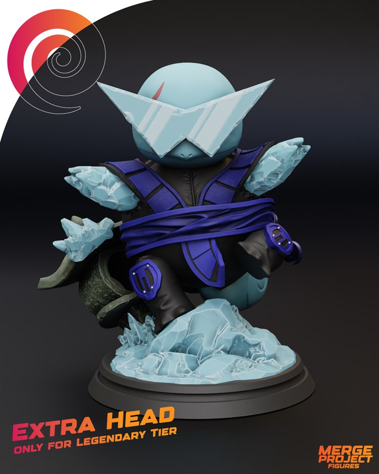 图片[4]-【宠物小精灵】杰尼龟忍者版-3D合纵社-3D打印模型STL格式3mf格式免费下载！