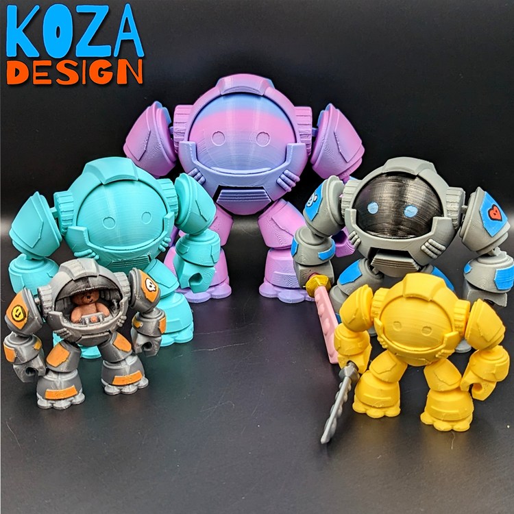 图片[3]-泰迪熊机器人-3D合纵社-3D打印模型STL格式3mf格式免费下载！